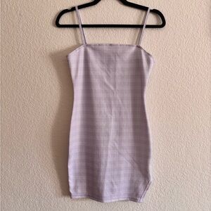 SHEIN Lavender and White Dress